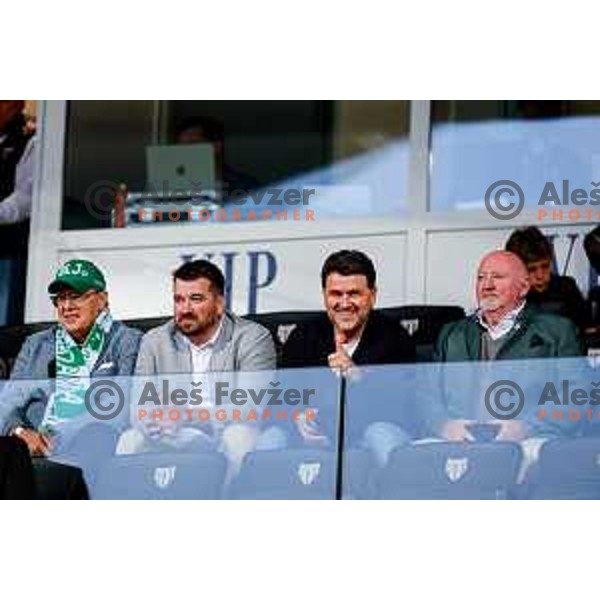 in action during Prva liga Telemach 2024/2025 football match between Mura and Olimpija in Murska Sobota, Slovenia on May 10, 2025