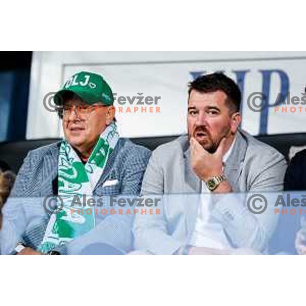 in action during Prva liga Telemach 2024/2025 football match between Mura and Olimpija in Murska Sobota, Slovenia on May 10, 2025