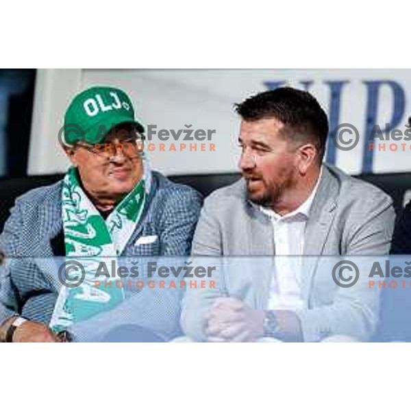 in action during Prva liga Telemach 2024/2025 football match between Mura and Olimpija in Murska Sobota, Slovenia on May 10, 2025
