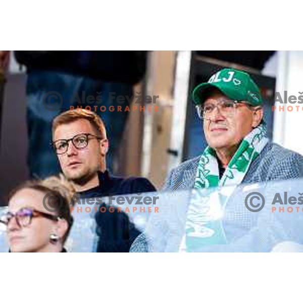 in action during Prva liga Telemach 2024/2025 football match between Mura and Olimpija in Murska Sobota, Slovenia on May 10, 2025