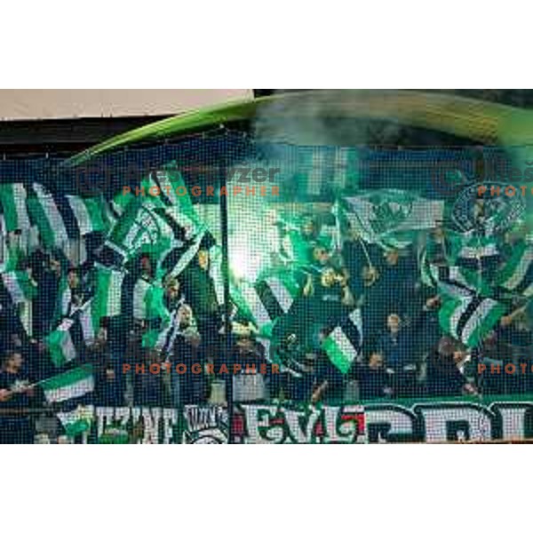in action during Prva liga Telemach 2024/2025 football match between Mura and Olimpija in Murska Sobota, Slovenia on May 10, 2025