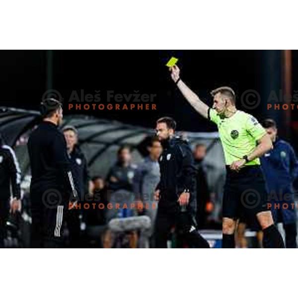 in action during Prva liga Telemach 2024/2025 football match between Mura and Olimpija in Murska Sobota, Slovenia on May 10, 2025