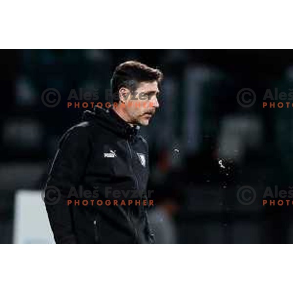 in action during Prva liga Telemach 2024/2025 football match between Mura and Olimpija in Murska Sobota, Slovenia on May 10, 2025