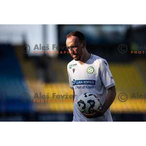 Denis Popovic in action during Prva liga Telemach football match between Celje and Koper in Stadion z’dezele, Celje, Slovenia on May 10, 2025. Photo: Jure Banfi