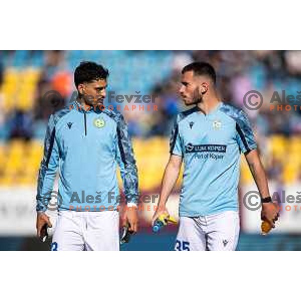 Felipe Curcio and Di Mateo Lovric during Prva liga Telemach football match between Celje and Koper in Stadion z’dezele, Celje, Slovenia on May 10, 2025. Photo: Jure Banfi