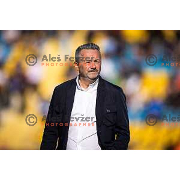 Slavisa Stojanovic, head coach of Koper during Prva liga Telemach football match between Celje and Koper in Stadion z’dezele, Celje, Slovenia on May 10, 2025. Photo: Jure Banfi