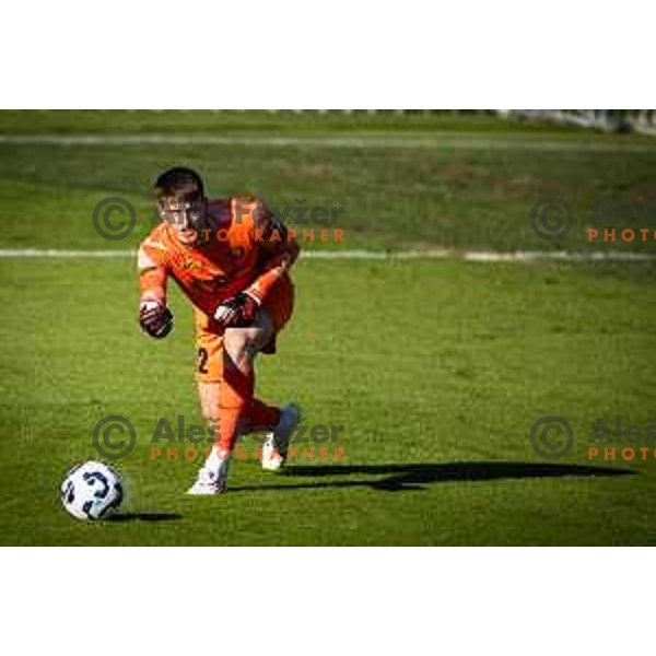 Luka Kolar in action during Prva liga Telemach football match between Celje and Koper in Stadion z’dezele, Celje, Slovenia on May 10, 2025. Photo: Jure Banfi