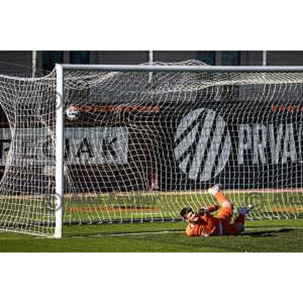 Luka Kolar in action during Prva liga Telemach football match between Celje and Koper in Stadion z’dezele, Celje, Slovenia on May 10, 2025. Photo: Jure Banfi