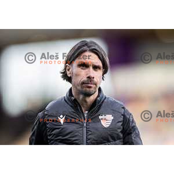 Milan Andelkovic, head coach of Primorje during Prva liga Telemach football match between Maribor and Primorje in Ljudski vrt, Maribor, Slovenia on May 11, 2025. Photo: Jure Banfi