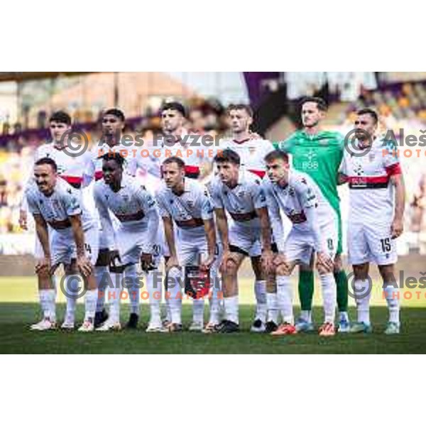 Team Primorje starting eleven during Prva liga Telemach football match between Maribor and Primorje in Ljudski vrt, Maribor, Slovenia on May 11, 2025. Photo: Jure Banfi