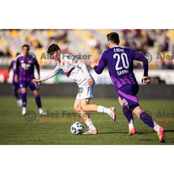 Festim Shatri in action during Prva liga Telemach football match between Maribor and Primorje in Ljudski vrt, Maribor, Slovenia on May 11, 2025. Photo: Jure Banfi
