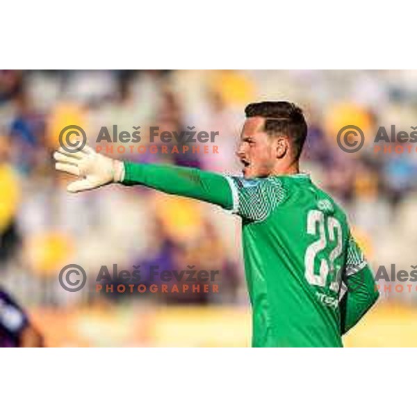 Tony Macan in action during Prva liga Telemach football match between Maribor and Primorje in Ljudski vrt, Maribor, Slovenia on May 11, 2025. Photo: Jure Banfi