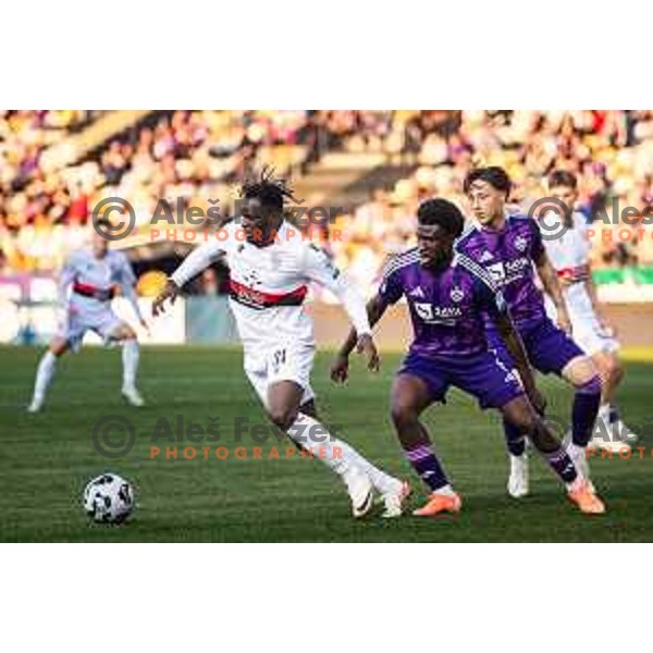 in action during Prva liga Telemach football match between Maribor and Primorje in Ljudski vrt, Maribor, Slovenia on May 11, 2025. Photo: Jure Banfi