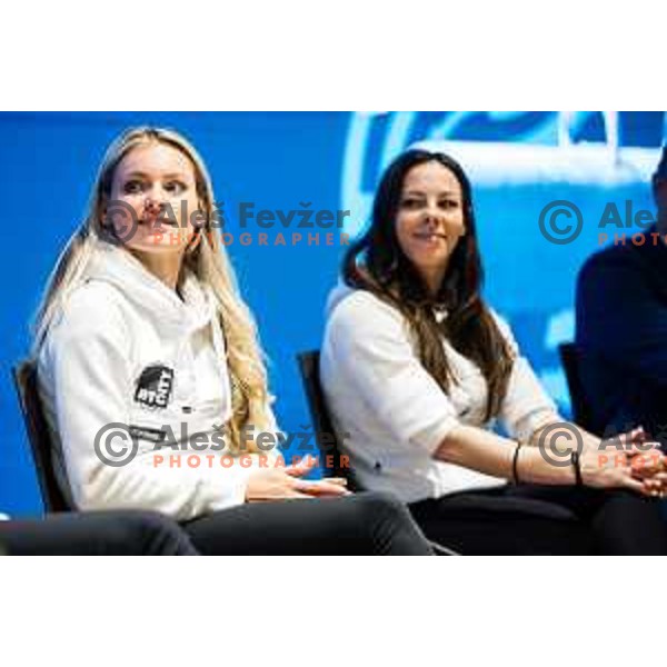 Teja Belak during press conference of Slovenian Gymnastic federation prior to 19. FIG Art World Challange Cup in Koper, Slovenia on May 13, 2025, Ljubljana, Slovenia Photo: Grega Valancic
