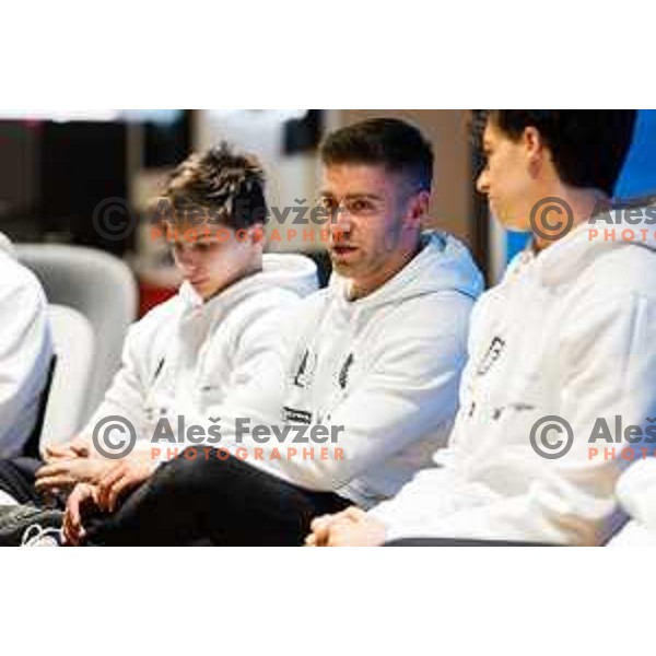 Luka Bojanc during press conference of Slovenian Gymnastic federation prior to 19. FIG Art World Challange Cup in Koper, Slovenia on May 13, 2025, Ljubljana, Slovenia Photo: Grega Valancic