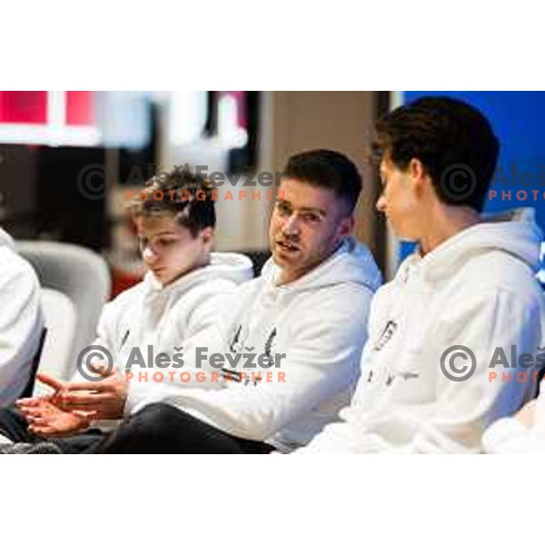 Luka Bojanc during press conference of Slovenian Gymnastic federation prior to 19. FIG Art World Challange Cup in Koper, Slovenia on May 13, 2025, Ljubljana, Slovenia Photo: Grega Valancic