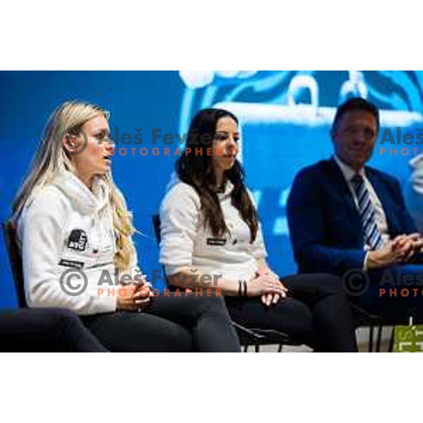 Teja Belak during press conference of Slovenian Gymnastic federation prior to 19. FIG Art World Challange Cup in Koper, Slovenia on May 13, 2025, Ljubljana, Slovenia Photo: Grega Valancic