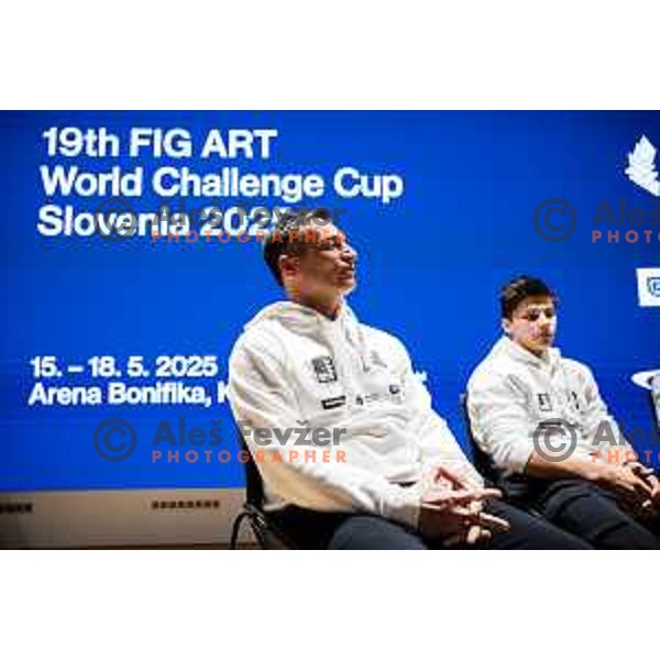 Andrej Mavric during press conference of Slovenian Gymnastic federation prior to 19. FIG Art World Challange Cup in Koper, Slovenia on May 13, 2025, Ljubljana, Slovenia Photo: Grega Valancic