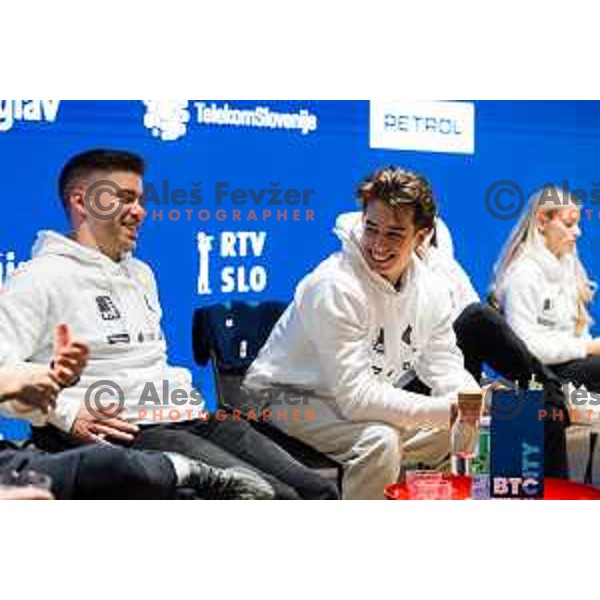 Gregor Rakovic during press conference of Slovenian Gymnastic federation prior to 19. FIG Art World Challange Cup in Koper, Slovenia on May 13, 2025, Ljubljana, Slovenia Photo: Grega Valancic