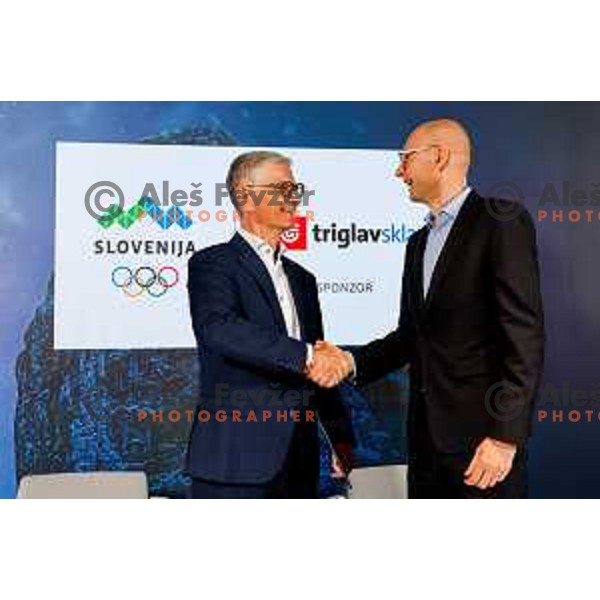 Franjo Bobinac during presentation of Slovenia Olympic Committee 268 days before Milano-Cortina 2026 Winter Olympic Games in Ljubljana, Slovenia on May 14, 2025