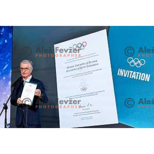 presentation of Slovenia Olympic Committee 268 days before Milano-Cortina 2026 Winter Olympic Games in Ljubljana, Slovenia on May 14, 2025