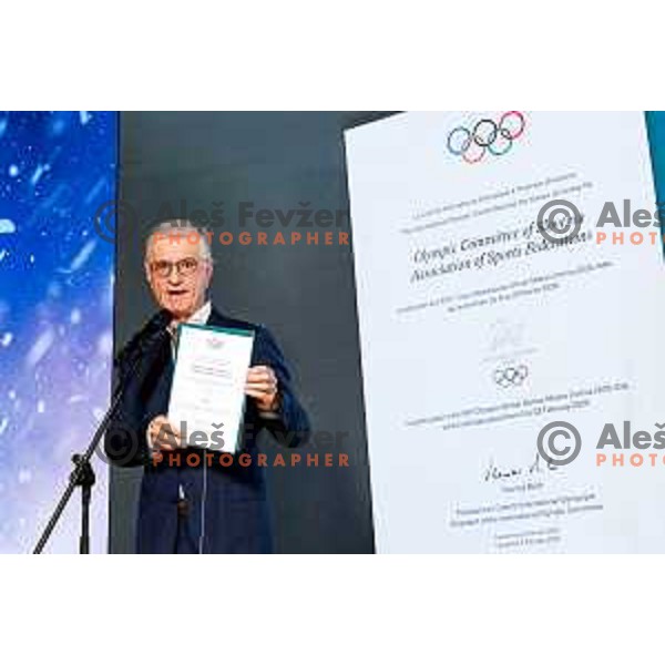 presentation of Slovenia Olympic Committee 268 days before Milano-Cortina 2026 Winter Olympic Games in Ljubljana, Slovenia on May 14, 2025