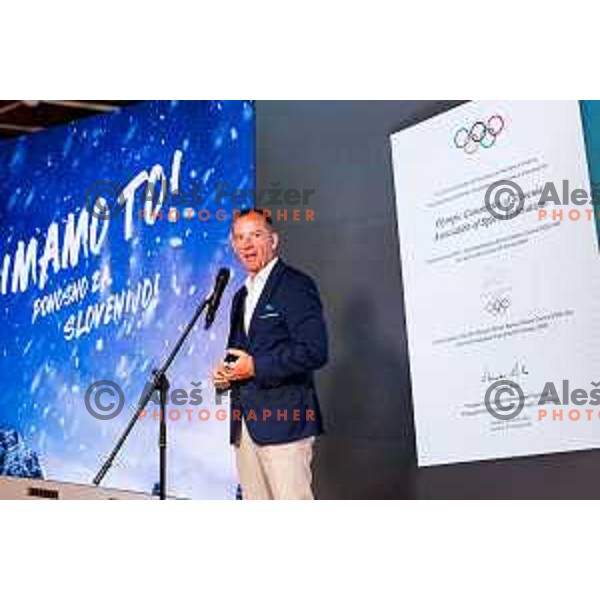 presentation of Slovenia Olympic Committee 268 days before Milano-Cortina 2026 Winter Olympic Games in Ljubljana, Slovenia on May 14, 2025