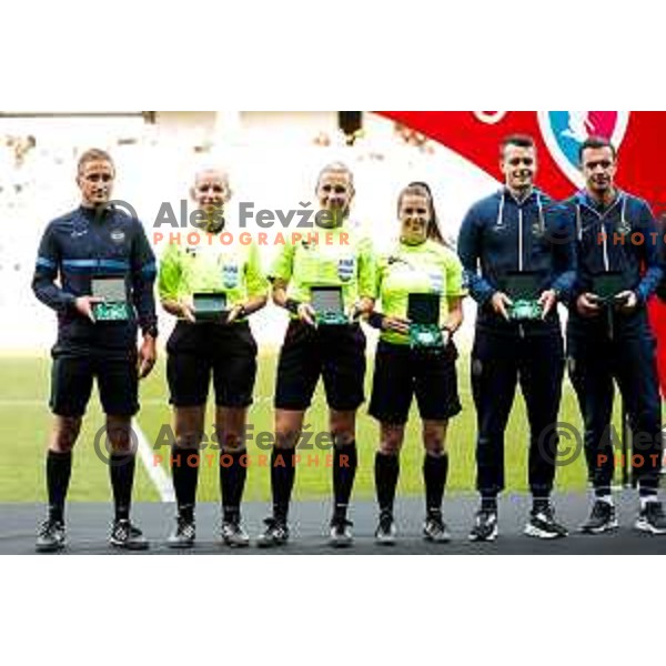 Referee Aleksandra Cesen during The Final of Pivovarna Union Women’s Slovenian Cup football match between Mura Nona and Ljubljana in SRC Stozice, Ljubljana, Slovenia on May 14, 2025