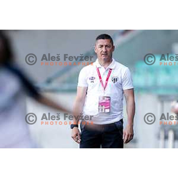 Vladimir Kokol, head coach of Mura Nona during The Final of Pivovarna Union Women’s Slovenian Cup football match between Mura Nona and Ljubljana in SRC Stozice, Ljubljana, Slovenia on May 14, 2025