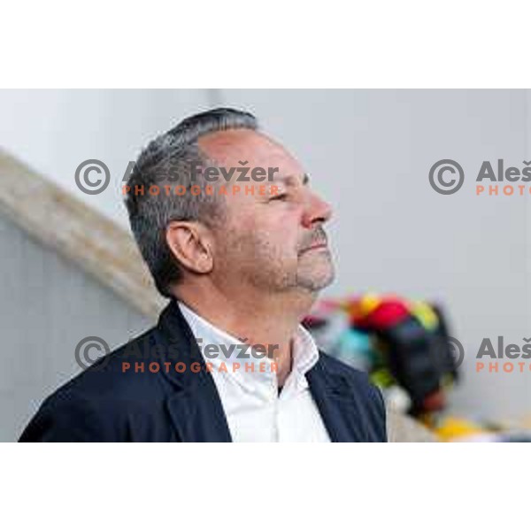 Slavisa Stojanovic, head coach of Koper during The Final of Pivovarna Union Slovenian Cup football match between Koper and Celje in SRC Stozice, Ljubljana, Slovenia on May 14, 2025