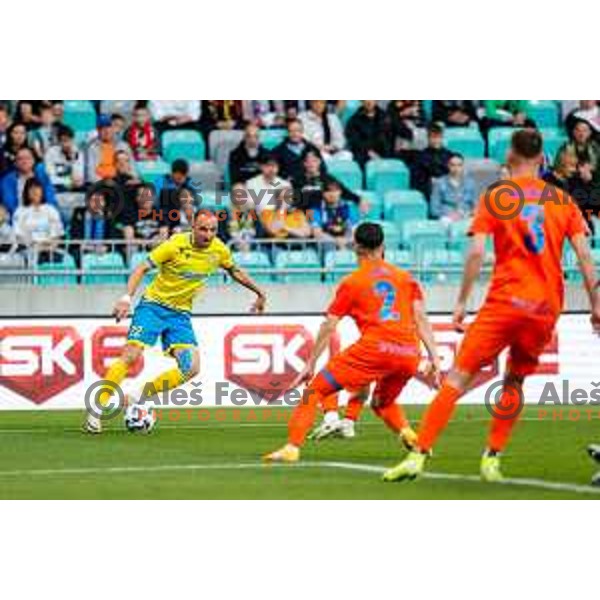 in action during The Final of Pivovarna Union Slovenian Cup football match between Koper and Celje in SRC Stozice, Ljubljana, Slovenia on May 14, 2025