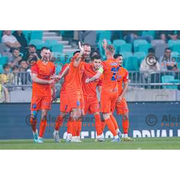 in action during The Final of Pivovarna Union Slovenian Cup football match between Koper and Celje in SRC Stozice, Ljubljana, Slovenia on May 14, 2025