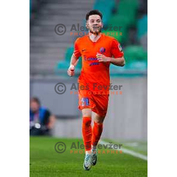 in action during The Final of Pivovarna Union Slovenian Cup football match between Koper and Celje in SRC Stozice, Ljubljana, Slovenia on May 14, 2025