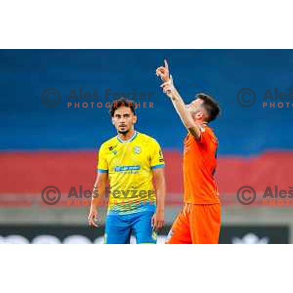 in action during The Final of Pivovarna Union Slovenian Cup football match between Koper and Celje in SRC Stozice, Ljubljana, Slovenia on May 14, 2025