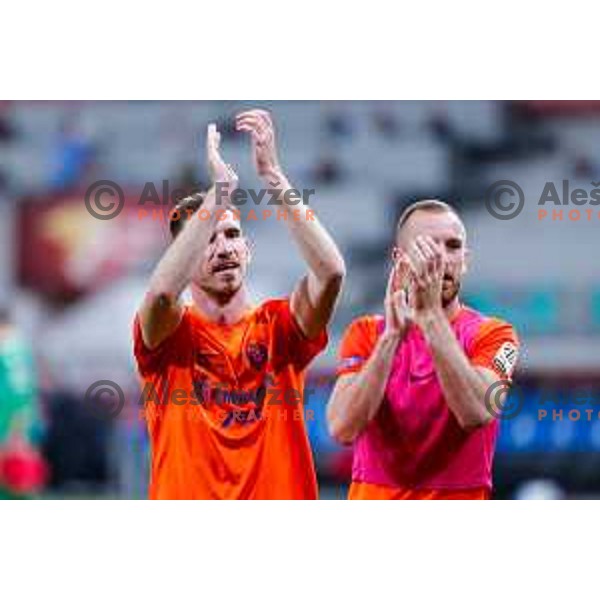 in action during The Final of Pivovarna Union Slovenian Cup football match between Koper and Celje in SRC Stozice, Ljubljana, Slovenia on May 14, 2025