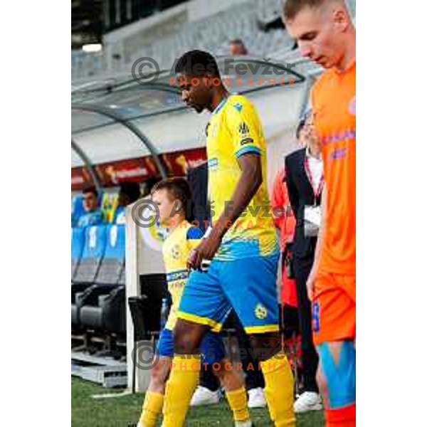 in action during The Final of Pivovarna Union Slovenian Cup football match between Koper and Celje in SRC Stozice, Ljubljana, Slovenia on May 14, 2025