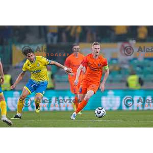 in action during The Final of Pivovarna Union Slovenian Cup football match between Koper and Celje in SRC Stozice, Ljubljana, Slovenia on May 14, 2025