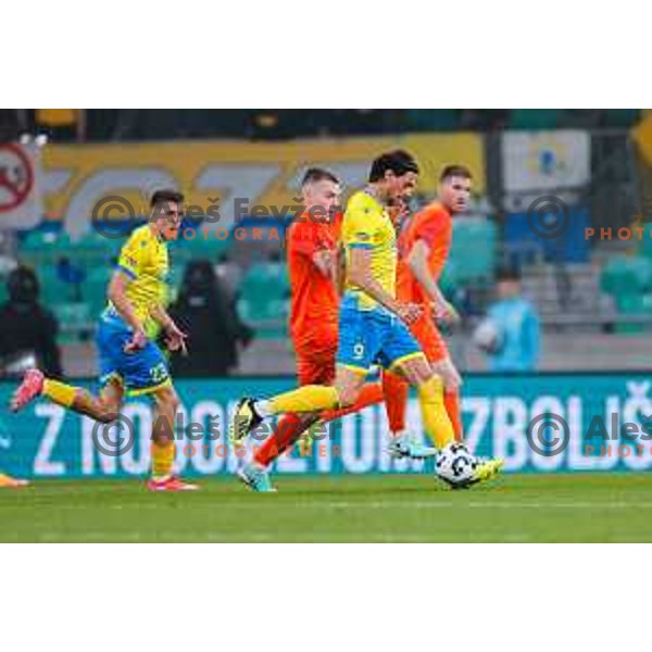 in action during The Final of Pivovarna Union Slovenian Cup football match between Koper and Celje in SRC Stozice, Ljubljana, Slovenia on May 14, 2025