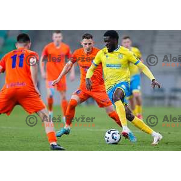 in action during The Final of Pivovarna Union Slovenian Cup football match between Koper and Celje in SRC Stozice, Ljubljana, Slovenia on May 14, 2025