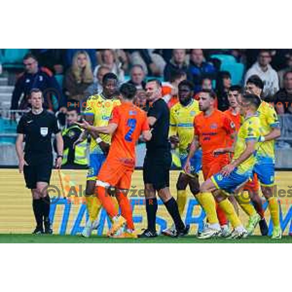 in action during The Final of Pivovarna Union Slovenian Cup football match between Koper and Celje in SRC Stozice, Ljubljana, Slovenia on May 14, 2025