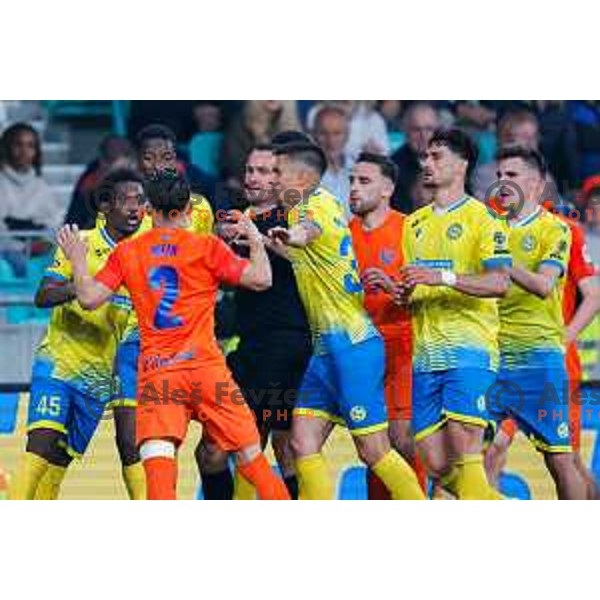 in action during The Final of Pivovarna Union Slovenian Cup football match between Koper and Celje in SRC Stozice, Ljubljana, Slovenia on May 14, 2025