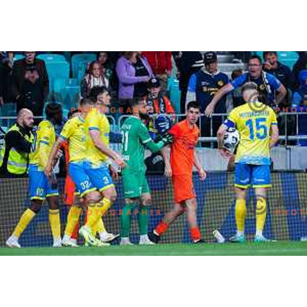 in action during The Final of Pivovarna Union Slovenian Cup football match between Koper and Celje in SRC Stozice, Ljubljana, Slovenia on May 14, 2025