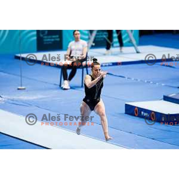 Tjasa Kysselef of Slovenia during 19. FIG Art World Challange Cup in Koper, on May 13, 2025, Slovenia Photo: Grega Valancic