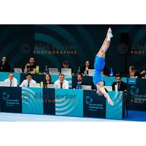 Anze Hribar of Slovenia during 19. FIG Art World Challange Cup in Koper, on May 13, 2025, Slovenia Photo: Grega Valancic