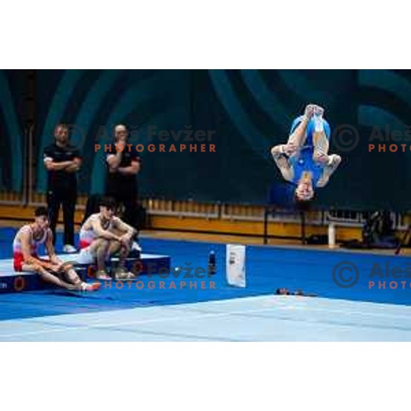 Anze Hribar of Slovenia during 19. FIG Art World Challange Cup in Koper, on May 13, 2025, Slovenia Photo: Grega Valancic