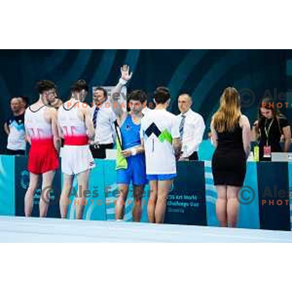 Anze Hribar of Slovenia during 19. FIG Art World Challange Cup in Koper, on May 13, 2025, Slovenia Photo: Grega Valancic