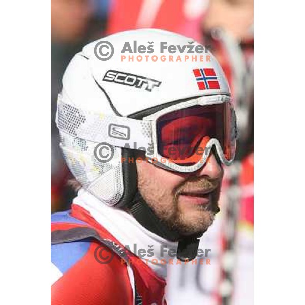 in the finish line of 2006 Torino Winter Olympic games men\'s downhill race in Borgata, Sestriere on February 12, 2006