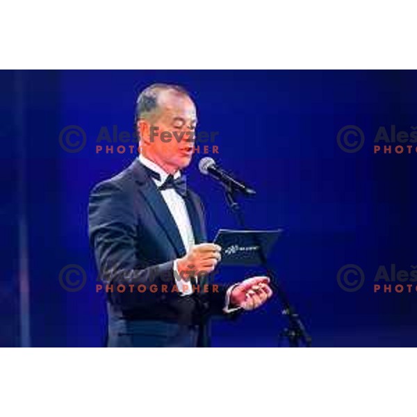 Enzo Smrekar at the Night of the Champions, Slovenia Ski Federation Annual event in Ljubljana, Slovenia on May 15, 2025