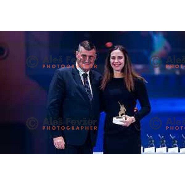 Andreja Slokar at the Night of the Champions, Slovenia Ski Federation Annual event in Ljubljana, Slovenia on May 15, 2025