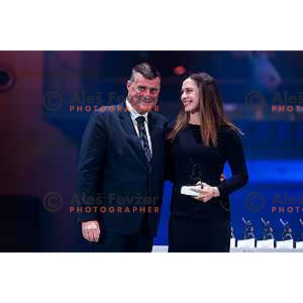 Andreja Slokar at the Night of the Champions, Slovenia Ski Federation Annual event in Ljubljana, Slovenia on May 15, 2025